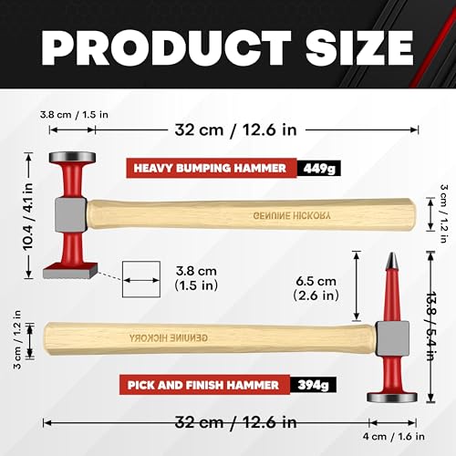 C&T 6 Piece Heavy Auto Body Repair Tool Hammer Dolly Set - size: 6pc