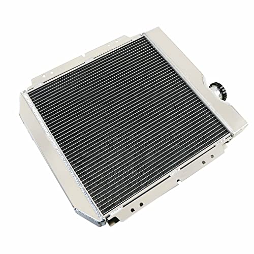 ALLOYWORKS 4 Row All Aluminum Radiator+Shroud+14"Fan For 1963-1966 Ford Mustang/Falcon/Mercury/Comet V8