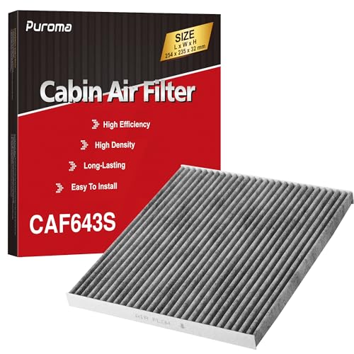 Puroma Cabin Air Filter Activated Carbon for CF11643 Audi Volkswagen Atlas - style: CAF643S
