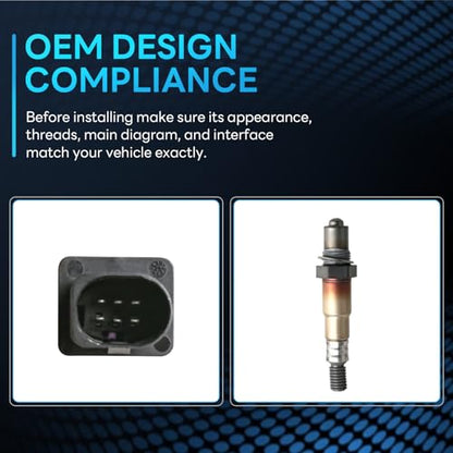 Oxygen Sensor Upstream Compatible with Elantra Kona Tucson Veloster Sonata & Transit-150 Focus Escape & More Replace # 17066 - size: 17066