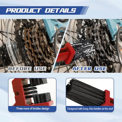 2PCS Bike or Motorcycle Chain Washer, Red