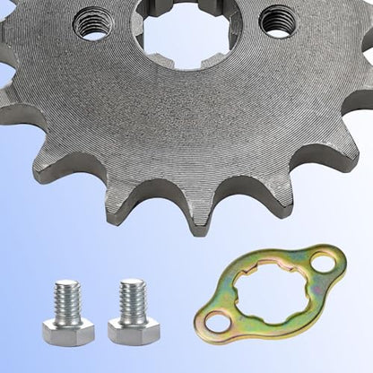 Motorcycle 428-16T 17mm Front Sprocket for 50cc 70cc 110cc 140cc 160cc 125cc Engine Honda TaoTao Roketa Coolster Sunl Lifan Zongshen Chinese ATV Quad Dirt Bike 4 Wheeler Moped - color: 428-16T