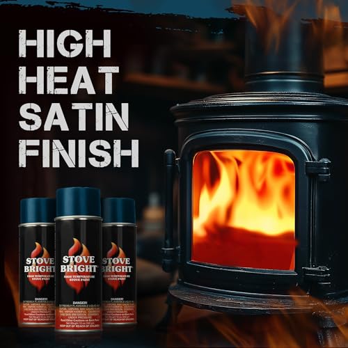 Stove Bright 8105 High Temp Spray Paint, Metallic Blue, 12 Oz, 1200°F