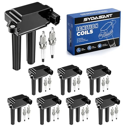 8 Ignition Coil Pack and 16 Iridium Spark Plugs Compatible with 5.7 V8 HEMI Dodge Ram 1500 2500 Charger Challenger Durango & Jeep Grand Cherokee & Chrysler 300 Replacement for UF504 92145 C1526