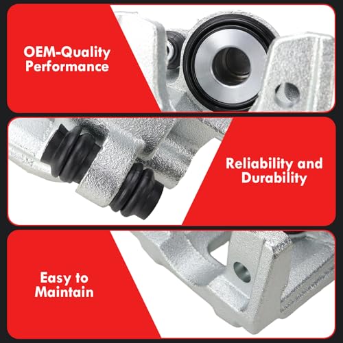 2PCS Rear Disc Brake Caliper Assembly Without Bracket Replaces 18-4755 - size: 18-4755+18-4754