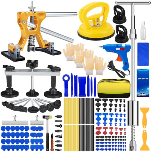 190PCS Car Dent Puller Kit, Paintless Dent Remover Tool for Car Dents