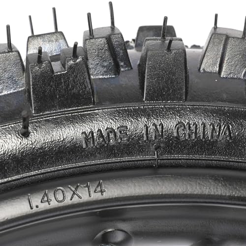 14" Complete Dirt Bike Front Wheel Assembly 60/100-14 Tire Rim Set 15mm Bearing 1.40x14 Disc Brake Fit Pit Bike 50cc-160cc SSR Apollo Taotao CRF50 CRF70 XR70 DB14 DB17 XR CRF 50 Thumpstar - color: Front 60/100-14, size: 15mm Bearing