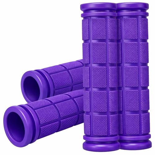 CHUNZEXI 4 PCS Rubber Bike Handlebar Grips - color: Purple