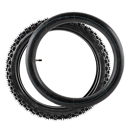 2 Set of Tire and Inner Tube Front 70/100-17 and Rear 90/100-14 For Dirt Pit Trail Bike Motocross Off Road for Dirt Pit Bikes CT90 CT110 kx80 YZ85 KLX140 YZ80 125cc 140cc 200cc Dirt Bike