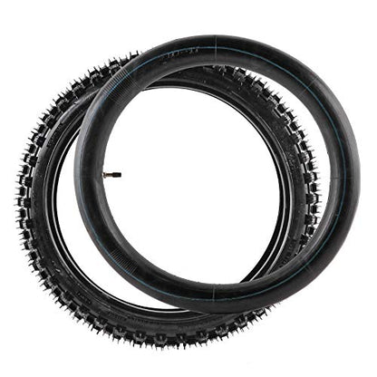 2 Set of Tire and Inner Tube Front 70/100-17 and Rear 90/100-14 For Dirt Pit Trail Bike Motocross Off Road for Dirt Pit Bikes CT90 CT110 kx80 YZ85 KLX140 YZ80 125cc 140cc 200cc Dirt Bike