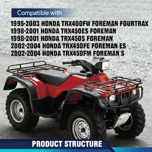 PIT66 4‑Pcs Mud Guards Flaps Fit Honda TRX400 TRX450 Foreman 1995‑2004 - size: Fit Honda TRX400 TRX450 Foreman 1995-2003