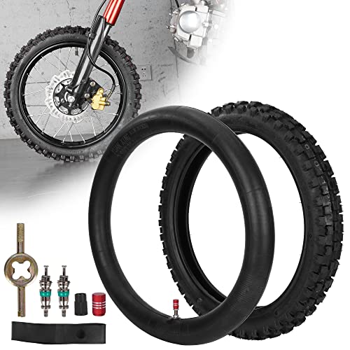 60/100-14 2.50-14 Front Dirt Bike Tire and Tube Set - size: 60/100-14