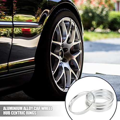 X AUTOHAUX 4pcs Aluminium Alloy Hub Centric Rings Wheel Center Spacer - size: 68.1mm
