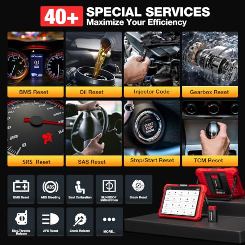 KINGBOLEN K10 Pro Bidirectional Scan Tool 10" OBD2 Scanner Topology Map
