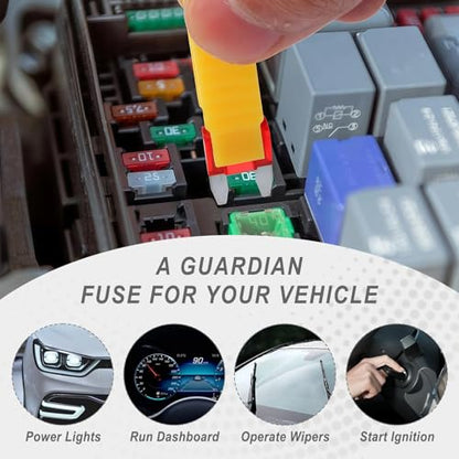 80 PCS Mini Car Fuses Assortment Kit, Blade Fuses Automotive Fuse Kit - size: 80pcs Mini