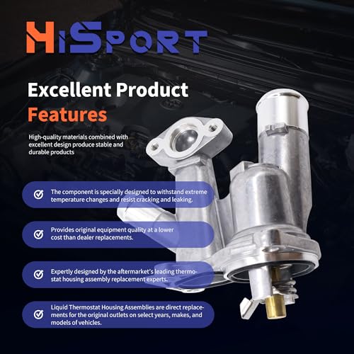 HiSport BM5Z8592C Thermostat Housing Replacement for BM5Z-8592-C
