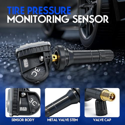 TPMS Tire Pressure Monitor Sensor, Compatible with Chevy Silverado Suburban Tahoe GMC Sierra Yukon Buick Cadillac Saab, Replace#13540604 - color: 13540604