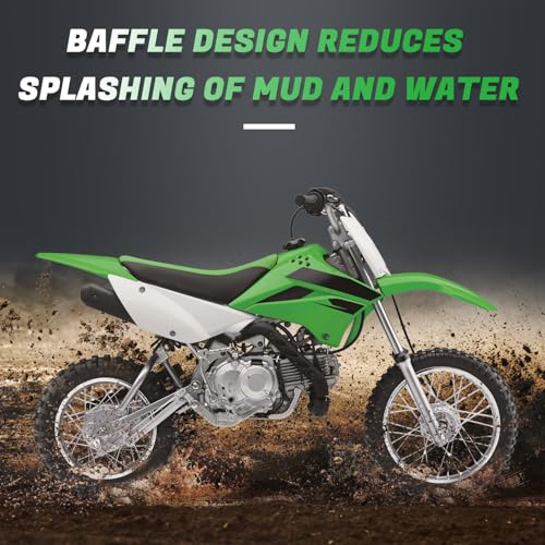 CHANGCHENG Dirt Bike Plastic Fender Kits for KLX 110/KLX 110L 2010-2026 - color: Green, size: Complete Fender Kit