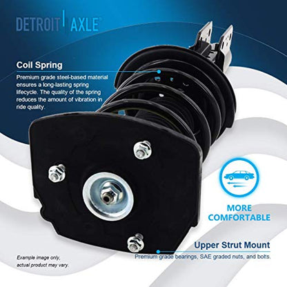 Detroit Axle - 4 Ready Struts for 1997-2005 Buick Century, 1997-2004 Regal - size: 10003-4/Shock Kit