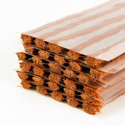 Chrov 60pcs Tire Plugs, Rubber Tire Repair Plugs for Tubeless Off-Road Tires Car, ATV, UTV, Wheelbarrow (8" x1/4", Brown)