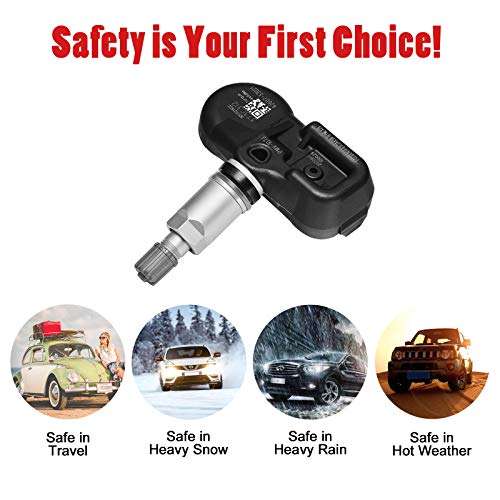 BDFHYK TPMS Sensor 315Mhz Programmed Tire Pressure Monitoring System Compatible with Toyota Camry RAV4 Tacoma 4Runner Lexus ES350 GS350 OE# 4260733011 4260706011 426070C010 - style: 4260733021