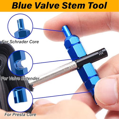 Valve Stem Removal Tool, Schrader Valve Removal Tool, Tires Repair Tool Kit - color: 35 PCS