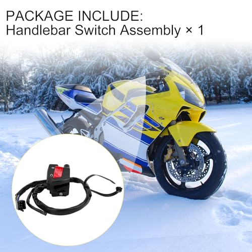 Right Hand Control Switch Handlebar Switch Start Stop Kill Switch for Honda CBR600F CBR600F4 2001-2006 35013-MBW-A12 35013-MBW-A11 35013-MBW-A10