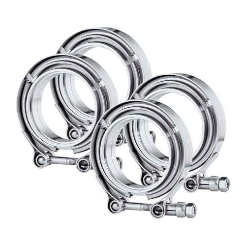 EVIL ENERGY 2.75 Inch V Band Clamp with Flange Male Female Stainless Steel - size: 2.75"