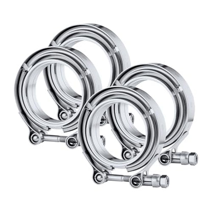 EVIL ENERGY 2.75 Inch V Band Clamp with Flange Male Female Stainless Steel - size: 2.75"