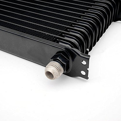 Vrracing 15 Row 10AN Universal Engine Transmission Oil Cooler+7" Fixed Cooling Fan Kit