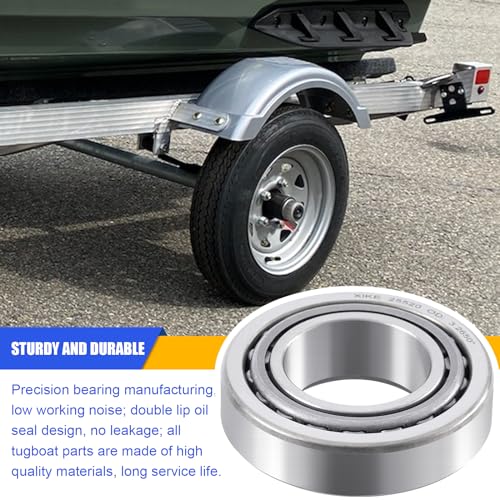 XiKe 2 Set Fits 5,200-6,000 lb Axles Trailer Wheel Hub Kit, 25580/25520 ＆ LM67048/LM67010 Bearings, 21333TB, 22333TB /10-10, 10-36 Seal and Cotter Pin. - size: 25580/20 ＆ LM67048/10 + Seal ID 2.125'' ＆ 2.250'', style: Pack 2 Set