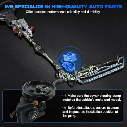 20-71996 Power Steering Pump fit for 2006-2011 DTS Lucerne 4.6L - size: 20-71996