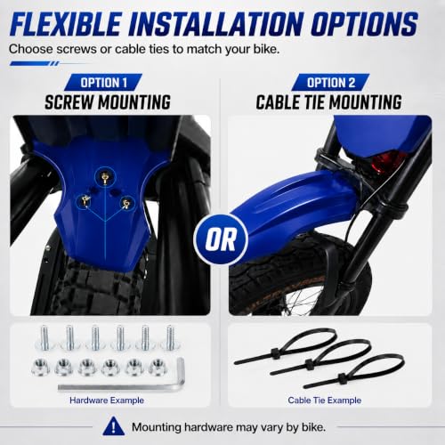 PSLER Front Mud Guard for Tuttio Soleil 01, Yozma IN10 Dirtbikes, Blue - color: Blue