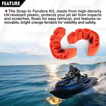 Snap in Fenders Bumpers Kit Compatible with Sea-Doo Upgrade Tear Resistant Material Jet Ski Bumper Fender Protection Set Replace For 295100729 295100418