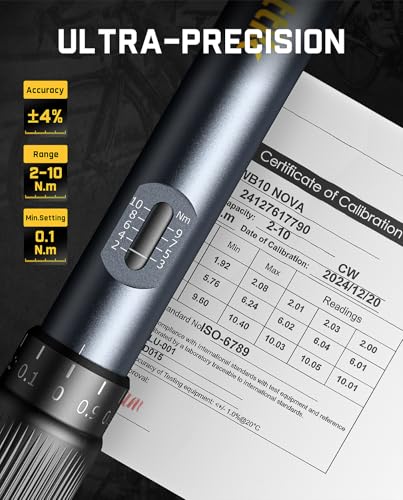 Fanttik WB10 Nova Mini Torque Wrench Bike Set, 2-10Nm, 14 Bits, Carbon Safe