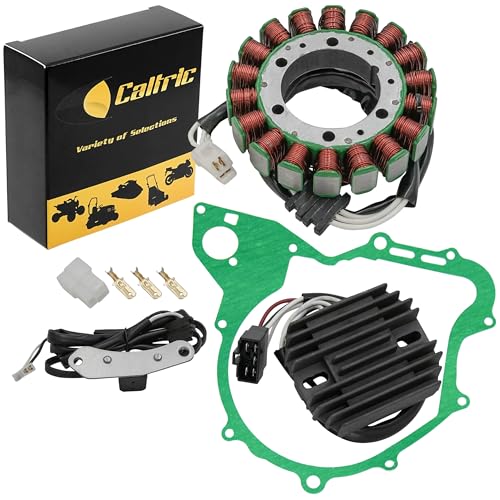 Caltric Stator and Regulator Rectifier with Gasket Compatible With Yamaha V-Star 650 Silverado Xvs650 2003