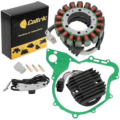 Caltric Stator and Regulator Rectifier with Gasket Compatible With Yamaha V-Star 650 Custom Xvs650 2001-2003