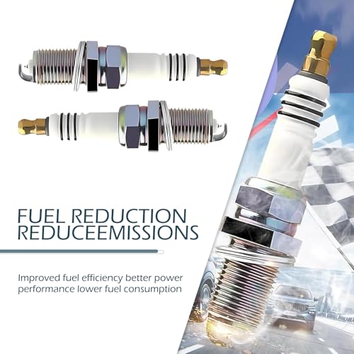 4 PCS Iridium Spark Plugs, High-performance Ignition System Spark Plug, Replacement OEM #5464 BKR5EIX11, Compatible with Hyundai,Kia,Nissan,Mitsubishi,Mazda,Subaru,Suzuki,Chevrolet (Silver)