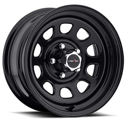 Vision 84 D Window 17x9 5x127/5x5" -12mm Gloss Black Wheel Rim