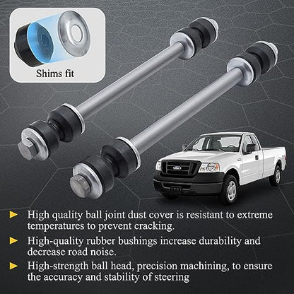 X4XZ K7275 Zinc-Nickel Alloy Front Stabilizer Sway Bar End Link 2L2Z5K483BA - size: K7275