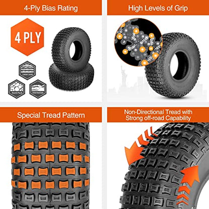 HALBERD 20x7-8 ATV Tires, Sport Quad 20x7x8 All Terrain 20x7x8 UTV ATV Tires 4PR Fits 8’’ Rims, Tubeless, Set of 2