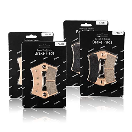 Ransoto 2203318 Sintered Brake Pads Compatible with 2015-2024 Polaris RZR 900 RZR S 900 S 1000 Replaces 1911085 1911197 2206025 2203930 Front & Rear Brake Pads 4 Set
