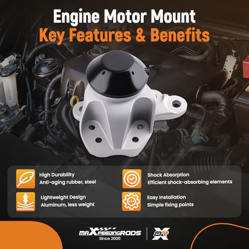maXpeedingrods Engine Motor Transmission Mounts for Ford Explorer/Police Interceptor Utility V6 3.5L 3.7L 2016-2019 Replace# GB5Z-6038-A, FB5Z-6068-D - style: GB5Z-6038-A