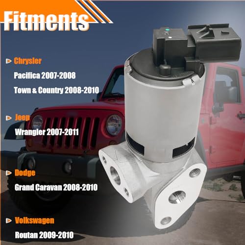 EGR1909 EGR Valve for 2008-2010 Dodge Grand Caravan 2007-2011 Jeep Wrangler - size: 4861674AB EGR1909
