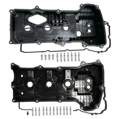 Engine Valve Cover Set Compatible with Ford F-150 2013-2017, Expedition 2015-2017, Transit 150 250 350 2015-2022, Lincoln Navigator 2015-2017, Direct Replace Part # BL3Z-6582-H DL3Z-6582-C