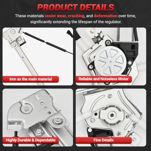 PZ 741-430 Power Window Regulator with Motor Assembly Compatible with Ford F-150 2004-2008 (Extended Cab Only), Front Left Driver Side - style: 741-430