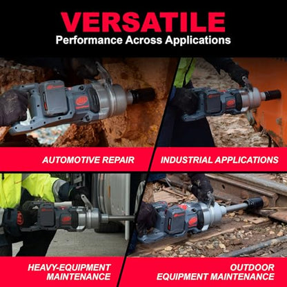 Ingersoll Rand W9491-K4E Cordless 1" High-Torque Impact Wrench Kit, Includes 4 BL2022 5.0Ah Batteries and Dual-Bay Charger - size: Standard Anvil, style: 4 Battery Kit
