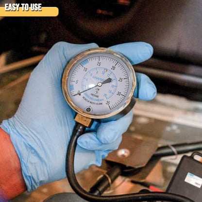 UHARBOUR LP Gas Manometer Pressure Tester 0-35" W.C, 1/8" NPT - size: 0-35" W.C Manometer gas pressure tester