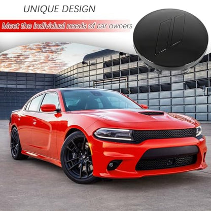 4pcs 63mm 2.5 inches Slash Wheel Center Cap Covers Fit for Dodge Charger Durango Dart 2015-2020 Jeep/Chrysler - color: Black-Black