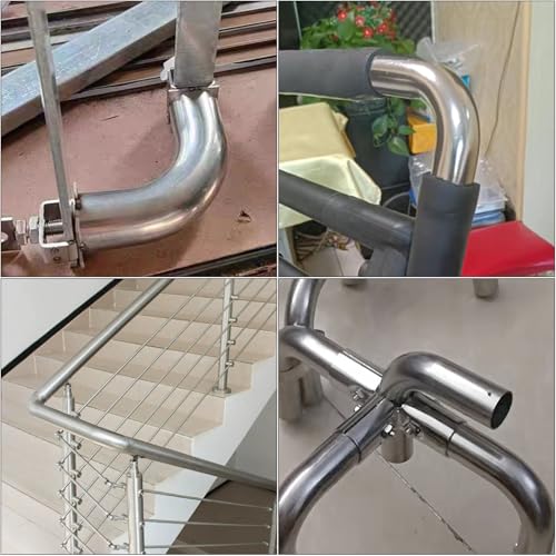 GASHER 1PCS 90 Degree Elbow Aluminum Alloy Tube Intercooler Pipe Air Intake Tube 2"OD, Leg Length 4" (100mm) with Bead Roll, - color: 90 degree（With Clamps）, size: 2"OD (1 PC)
